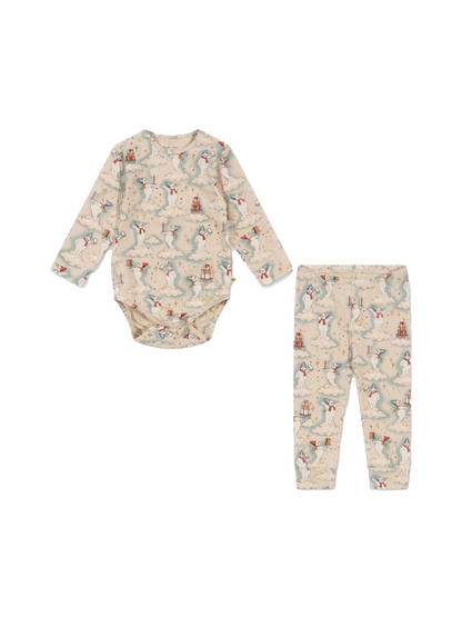 Niemowlęcy zestaw Basic body/pants set Konges Slojd BÉBÉ Concept 