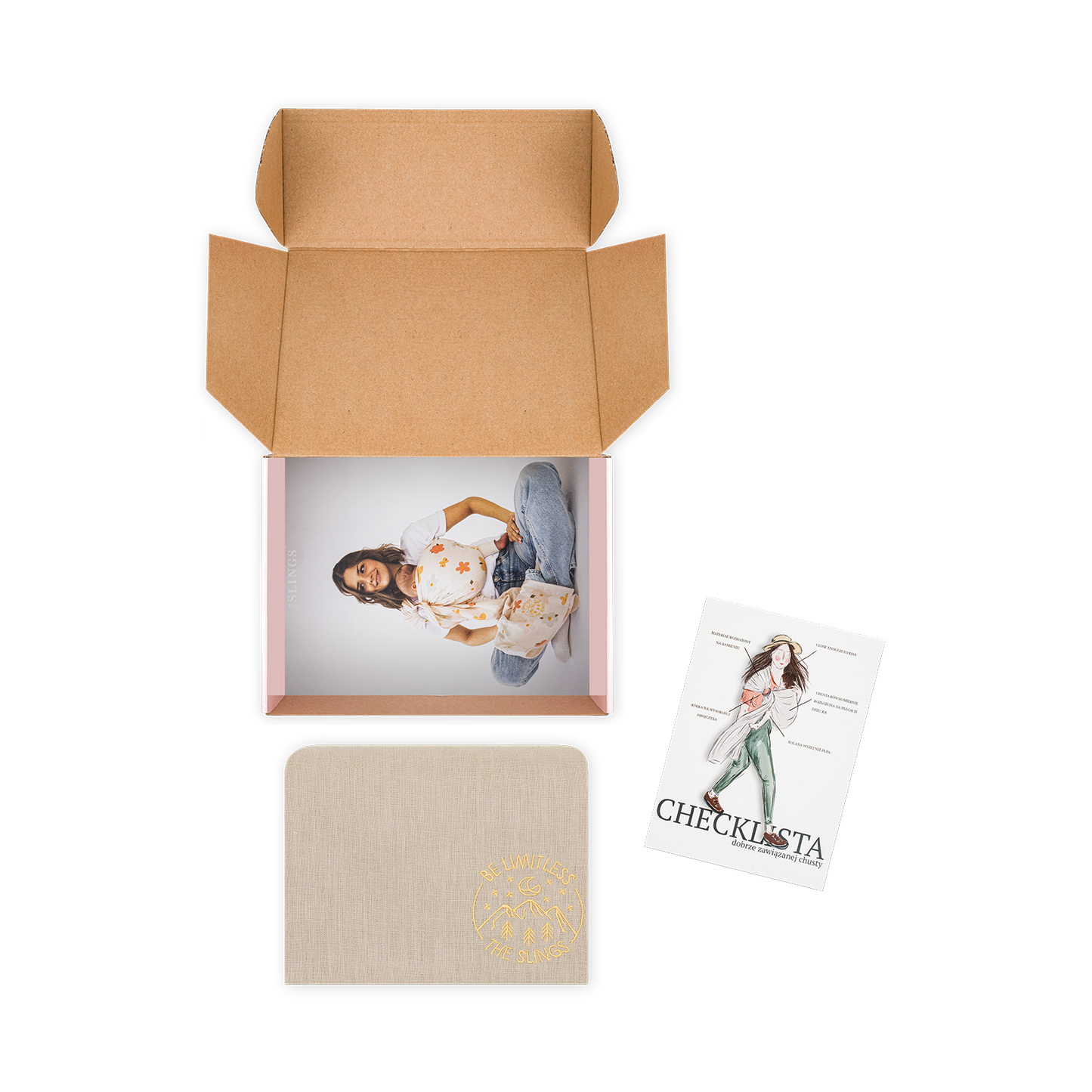 Lniana chusta kółkowa The Slings BÉBÉ Concept 