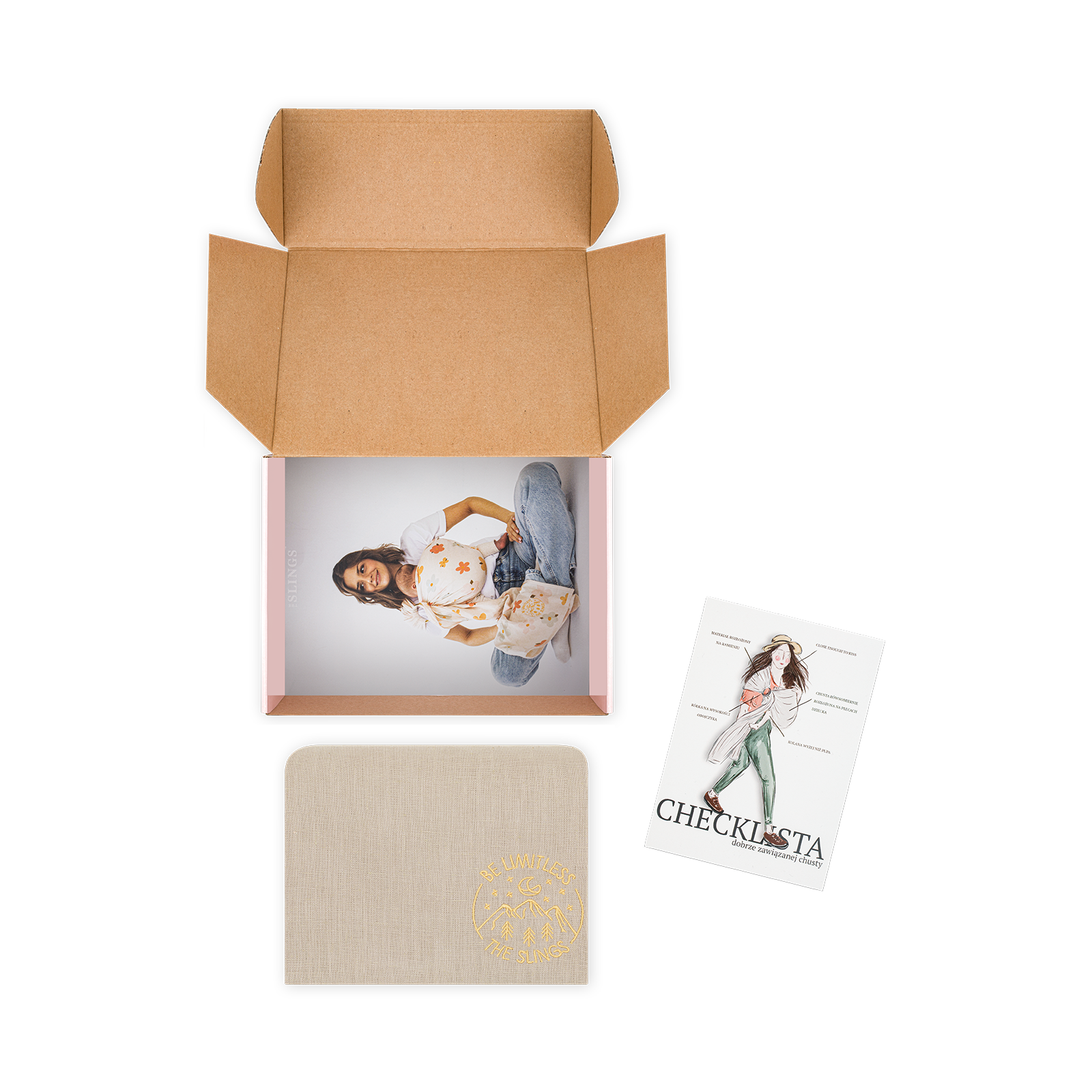 Lniana chusta kółkowa The Slings BÉBÉ Concept 