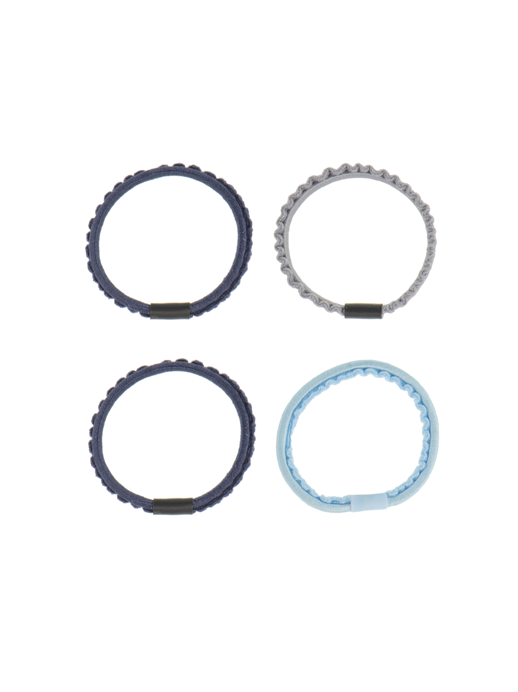 Zestaw cienkich gumek do włosów Kknekki Thin 4-pack STYLE 5