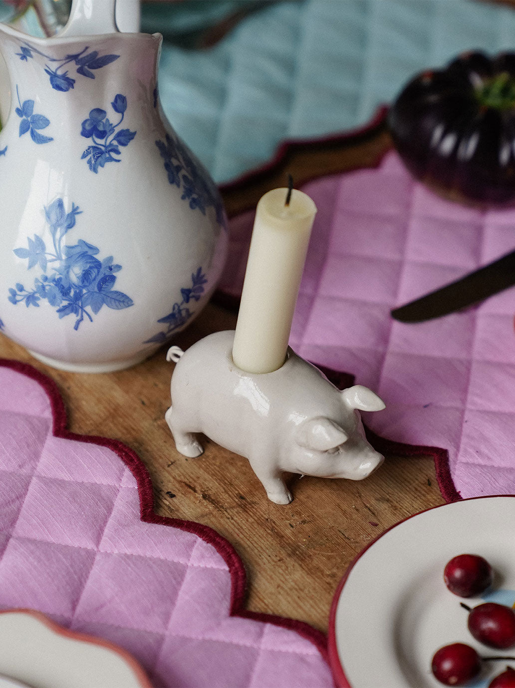 Świecznik Piggy Candle Holder Anna + Nina BÉBÉ Concept 