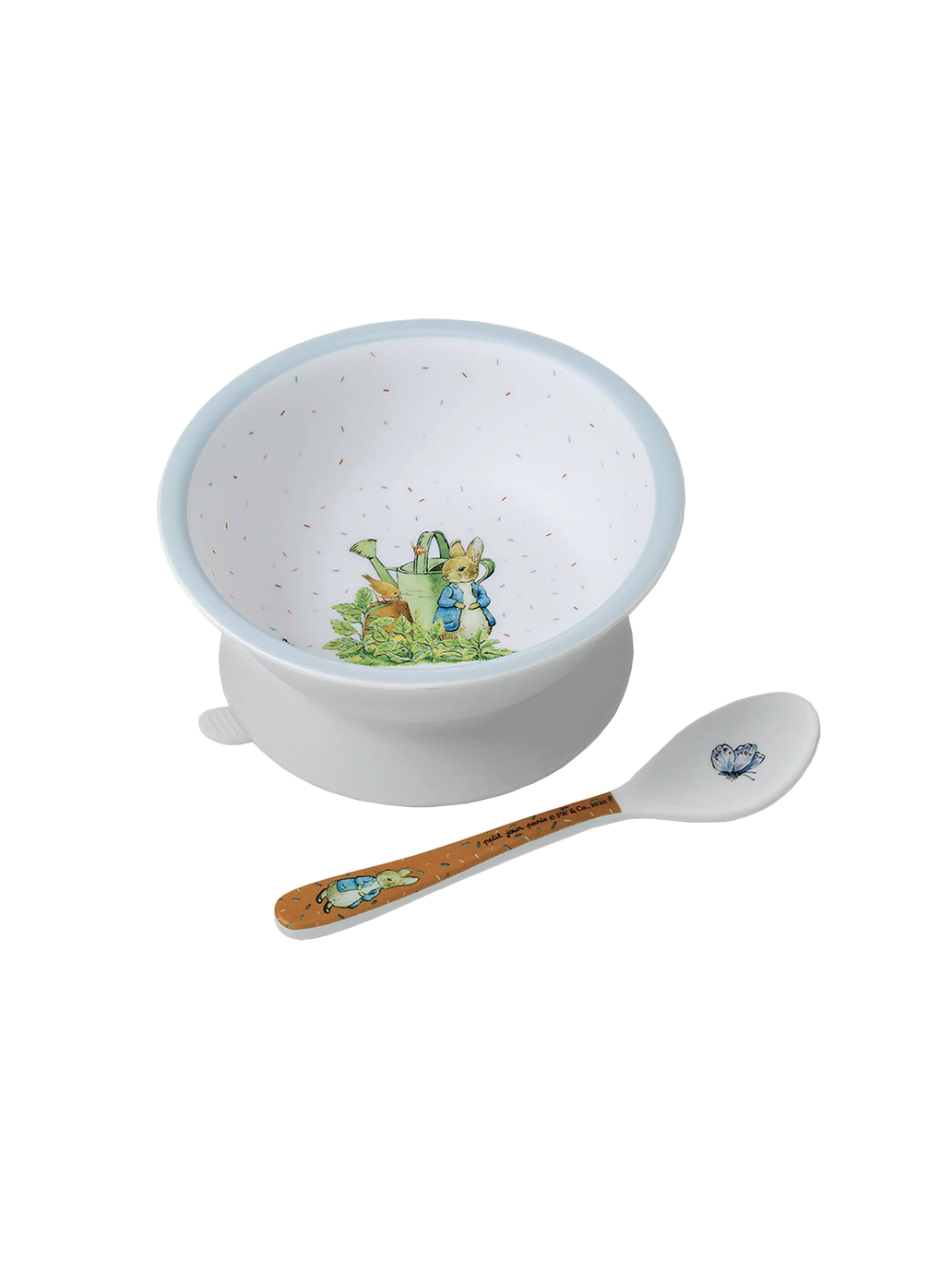 Zestaw miseczka z przyssawką i łyżka z melaminy Maison Petit Jour BÉBÉ Concept