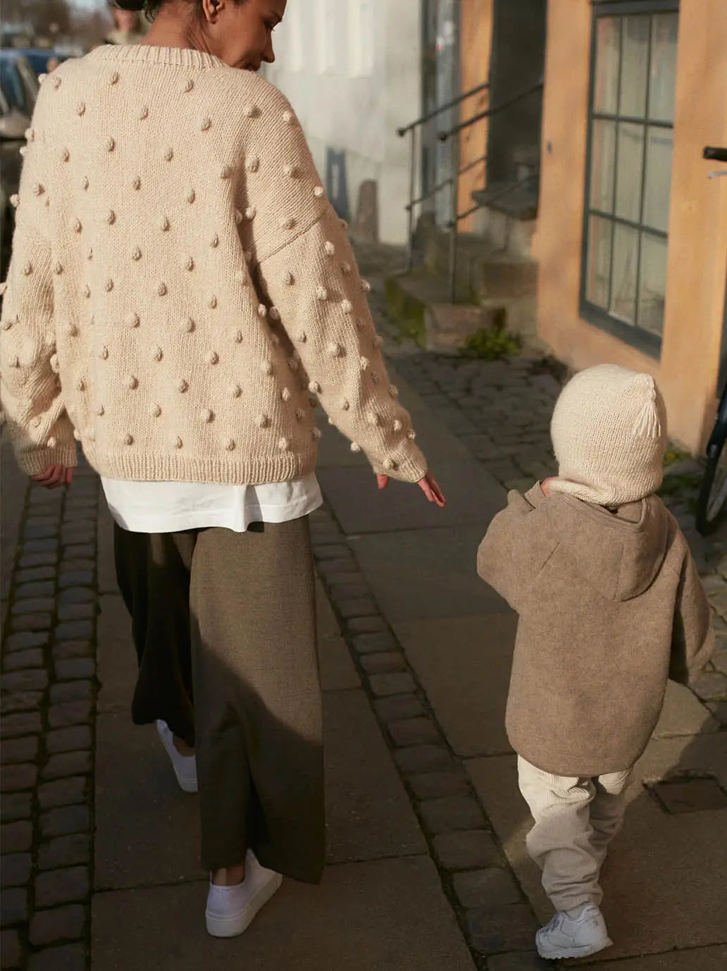 Sweter damski z wełną merino Popcorn Mille Family BEBE Concept 