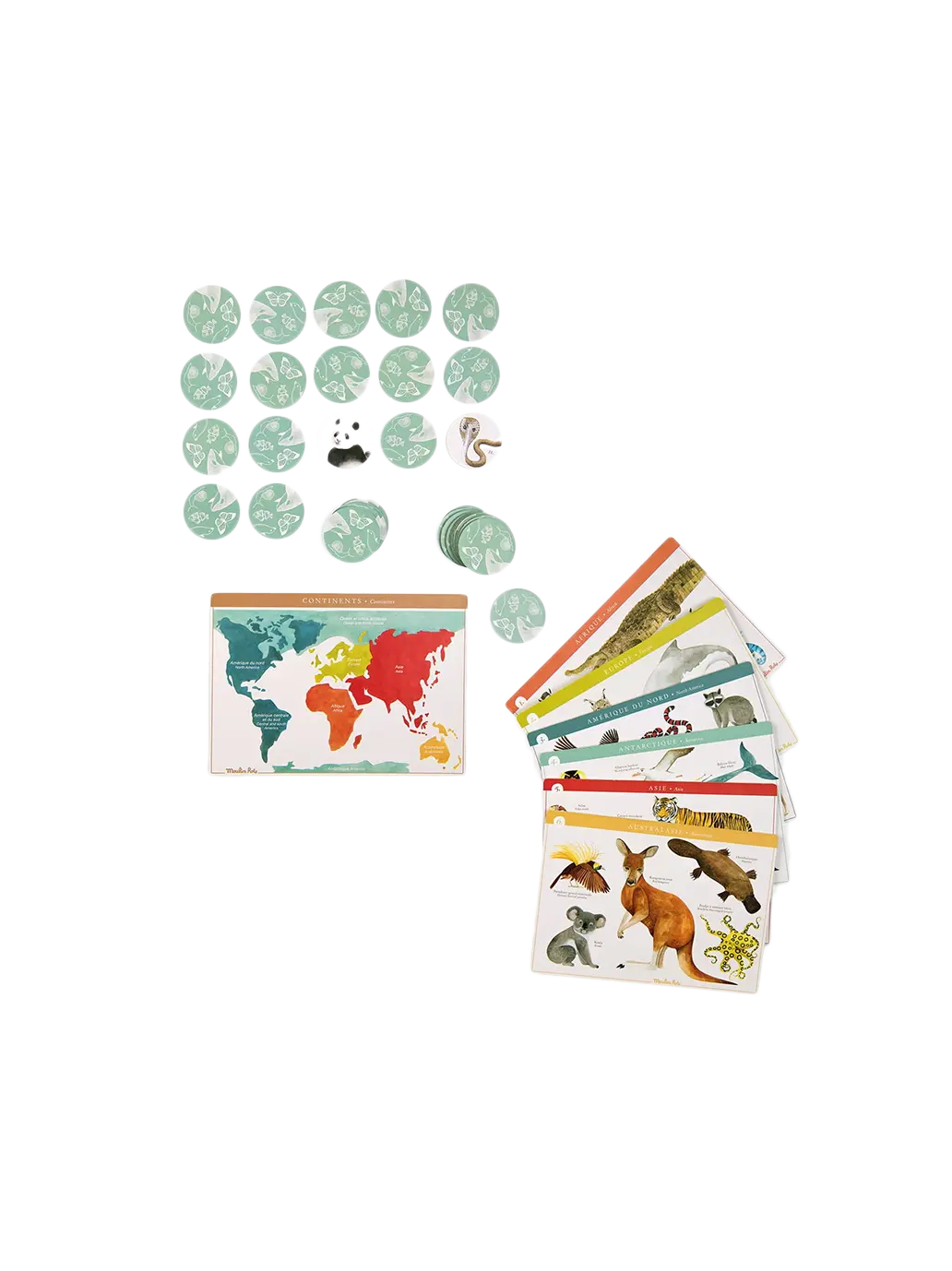 gra edukacyjna Animal Lotto Moulin Roty BÉBÉ Concept