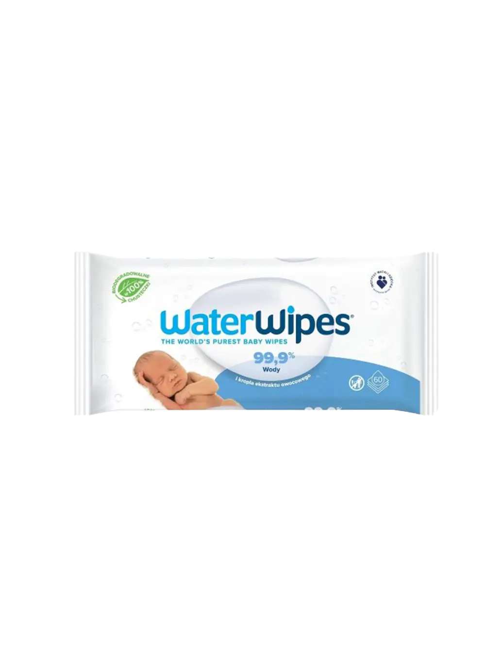 bawełniane chusteczki nawilżane wodą WaterWipes 60szt. Water Wipes BÉBÉ Concept