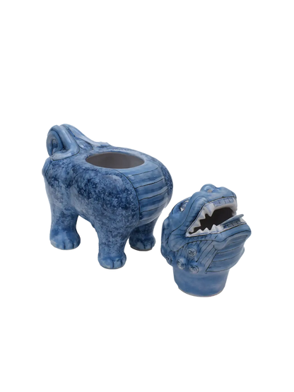 ceramiczna kadzielnica Pies Fo Majolika Nieborów BÉBÉ Concept