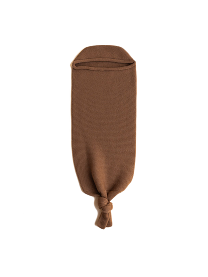 Merino wool cocoon baby blanket MOCHA