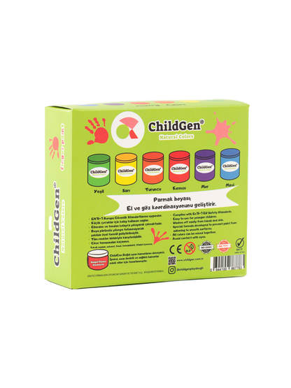 Nietoksyczne farby do malowania palcami ChildGen BÉBÉ Concept 