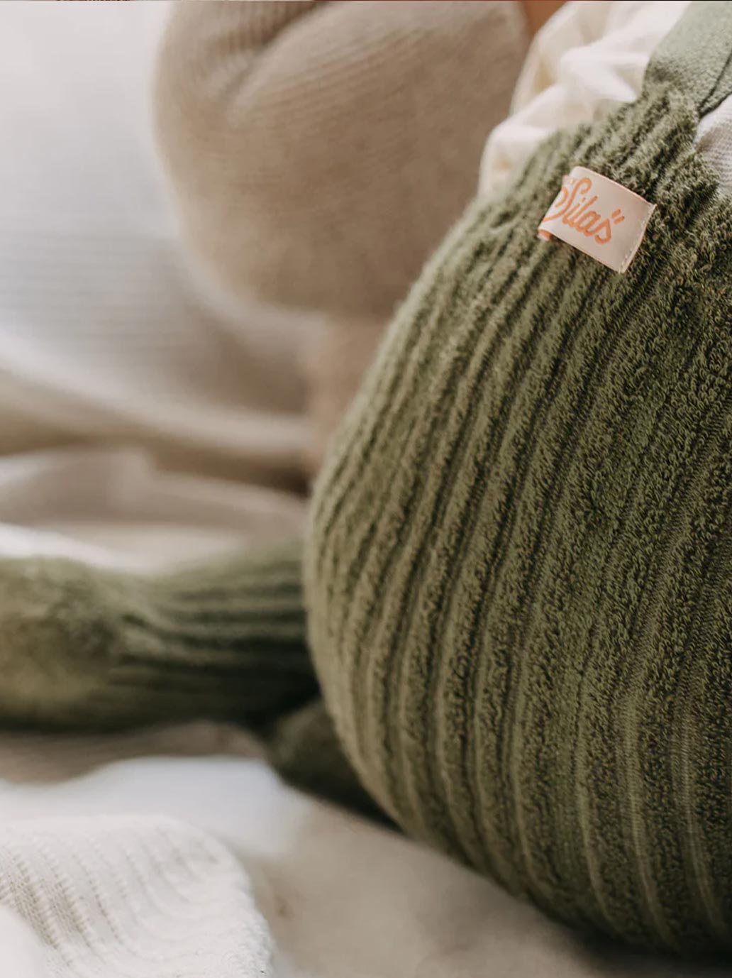 Ciepłe bawełniane rajstopy Granny teddy GOTS Silly Silas BÉBÉ Concept