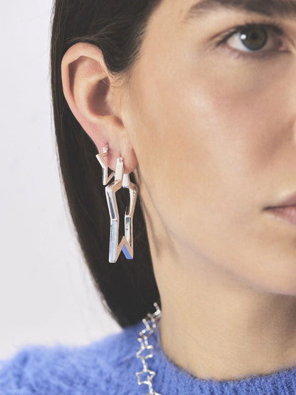 Kolczyki Funky Star Large Hoops Anna + Nina BÉBÉ Concept 