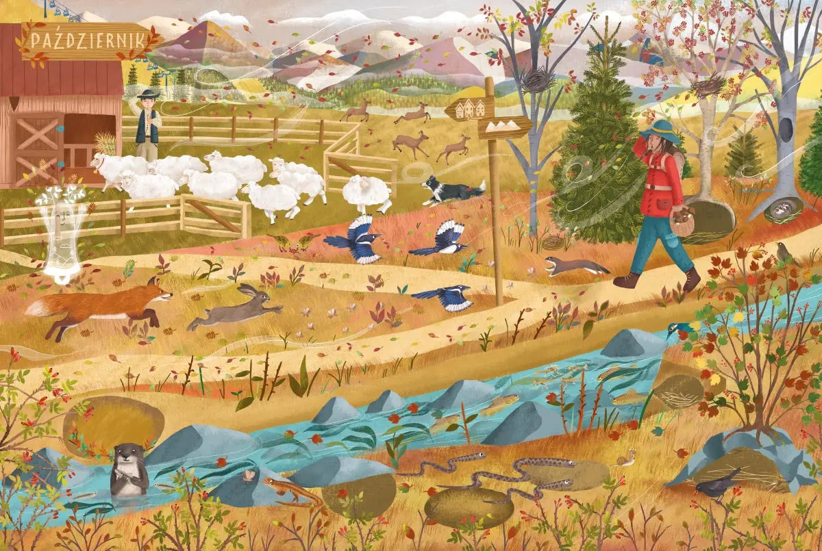 Rok w górach Wydawnictwo Nasza Ksiegarnia BÉBÉ Concept