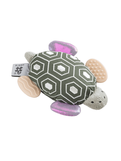 Sensoryczna zabawka z lusterkiem Turbo Turtle Sebra BÉBÉ Concept 