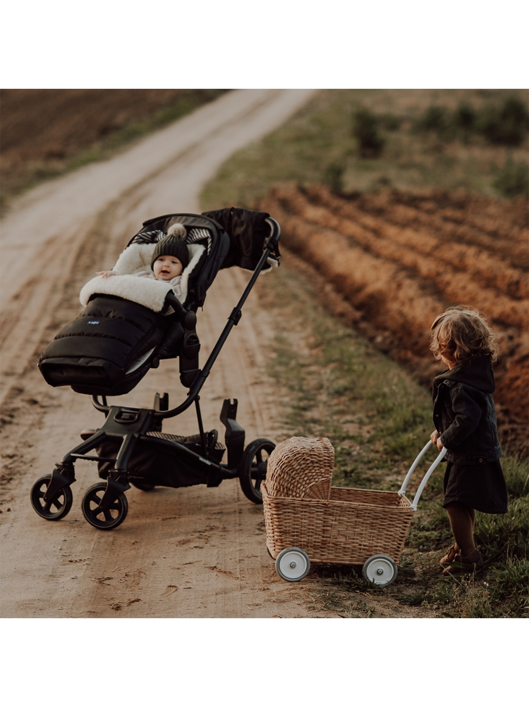 Powiększany śpiworek z wełną do wózka iGrow Aspen Zaffiro BÉBÉ Concept
