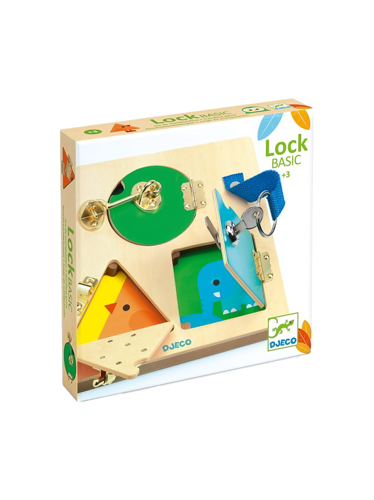 dřevěný ruční štítek LockBasic