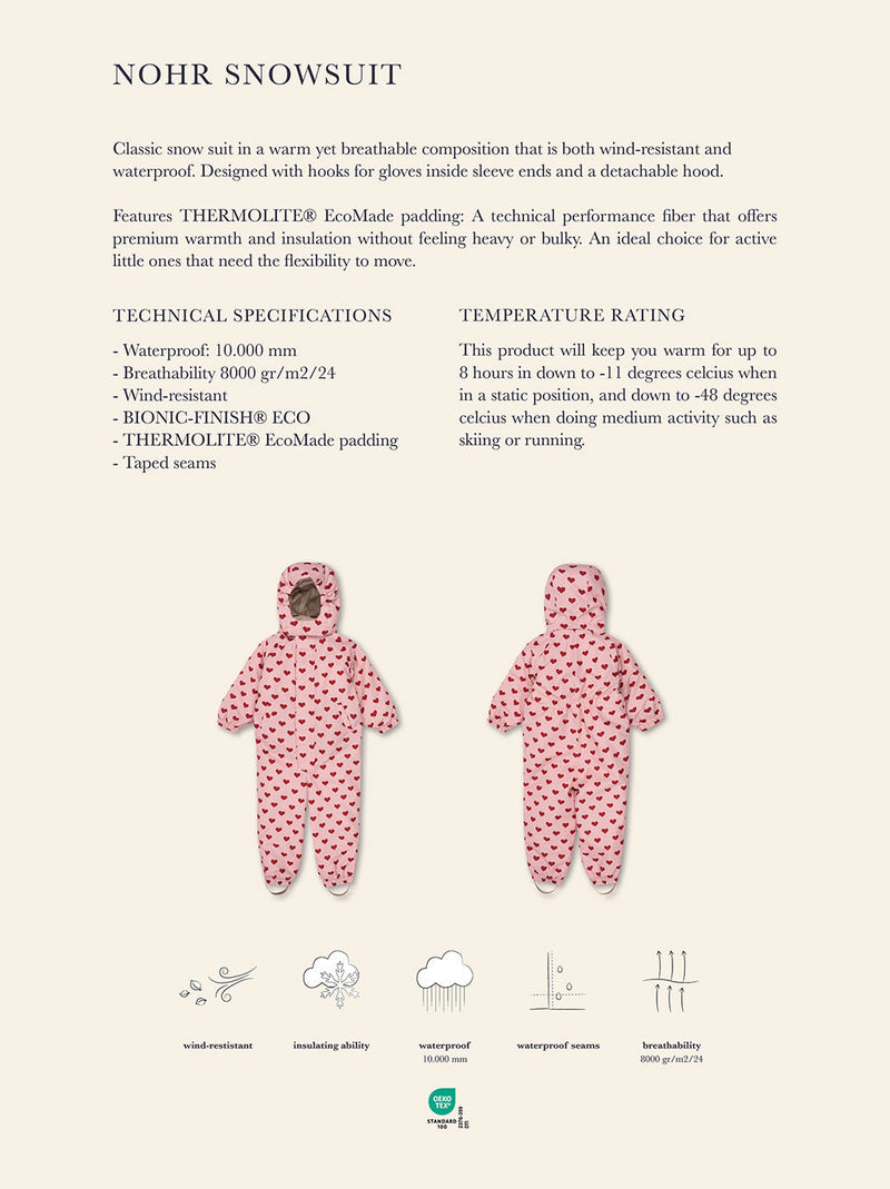 Zimowy kombinezon Nohr snowsuit print Konges Slojd BÉBÉ Concept 