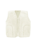 Wełniana kamizelka z podszewką NATURAL WHITE