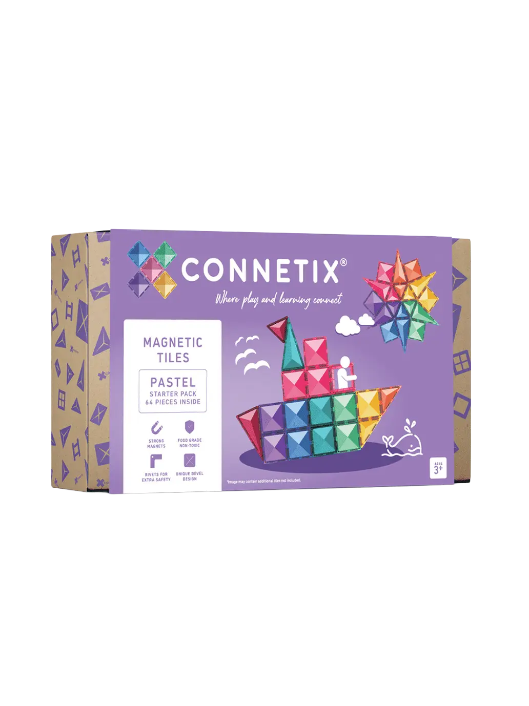 Klocki magnetyczne Pastel Starter Pack Connetix BÉBÉ Concept 