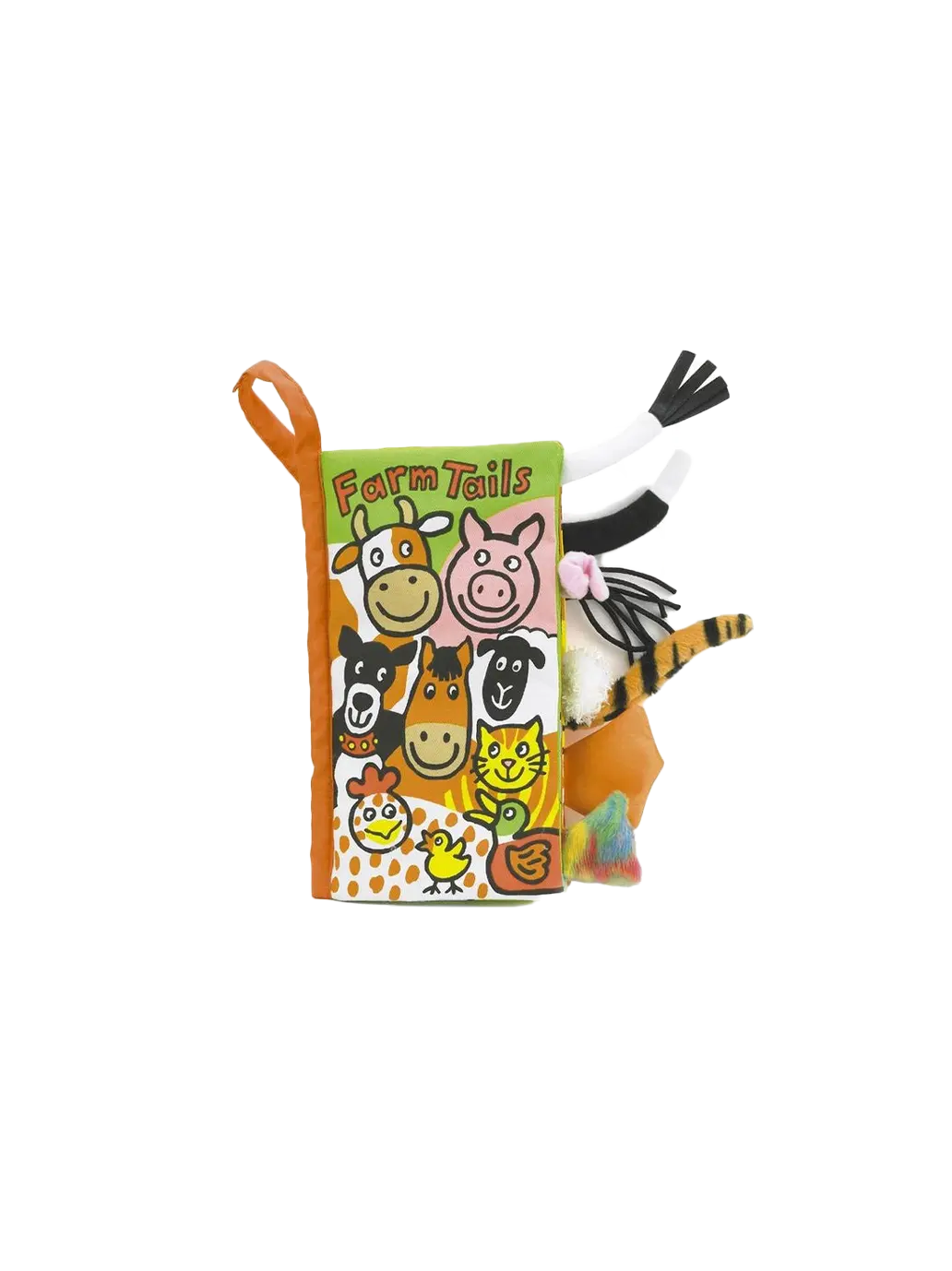 Miękka książeczka sensoryczna z ogonami Jellycat BÉBÉ Concept