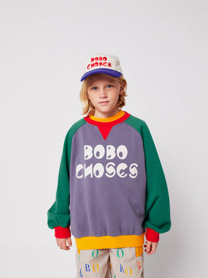 Bobo Choses color block ranglan sweatshirt Kids Bobo Choses BÉBÉ Concept 