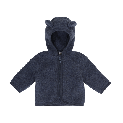 Kurtka Jacket Ears Wool Fleece - HUTTEliHUT - kolor Ombre Blue