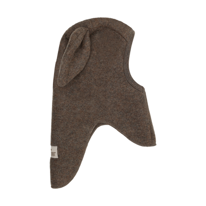 Kominiarka Balaclava Ears Wool Fleece - HUTTEliHUT - kolor Brown