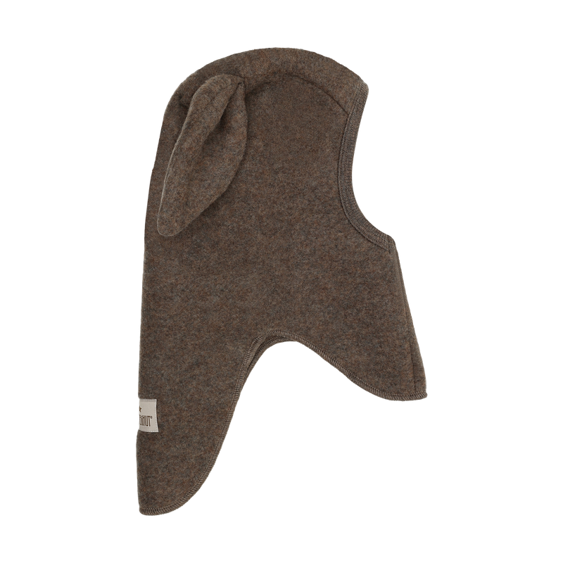 Kominiarka Balaclava Ears Wool Fleece - HUTTEliHUT - kolor Brown