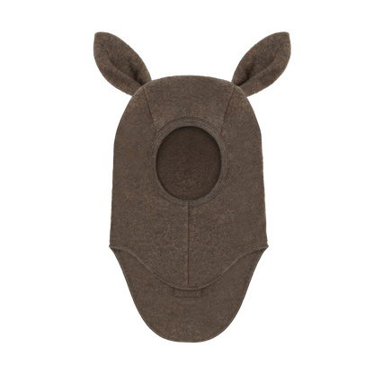 Kominiarka Balaclava Ears Wool Fleece - HUTTEliHUT - kolor Brown