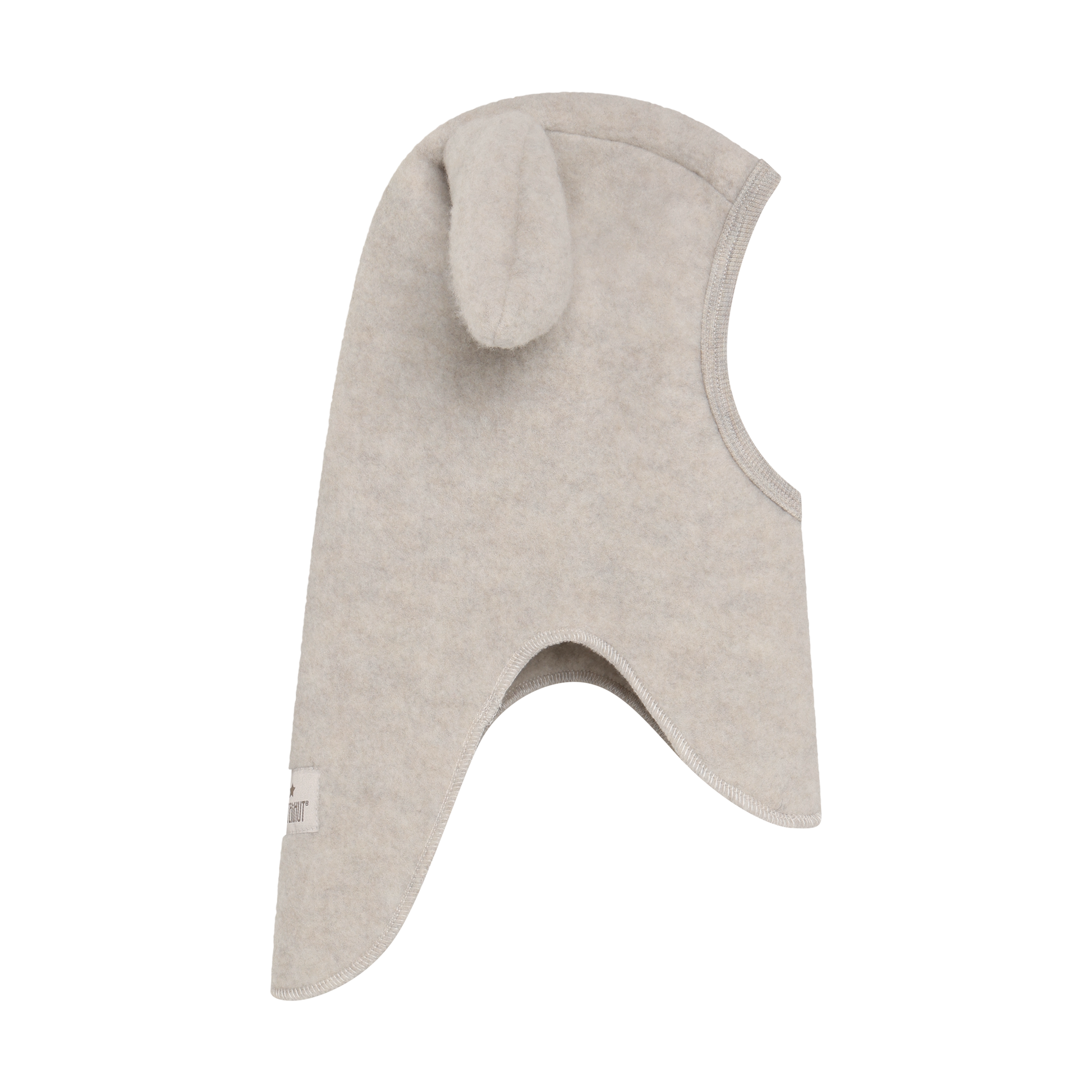 Kominiarka Balaclava Ears Wool Fleece CAMEL MELANGE