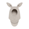 Kominiarka Balaclava Ears Wool Fleece CAMEL MELANGE