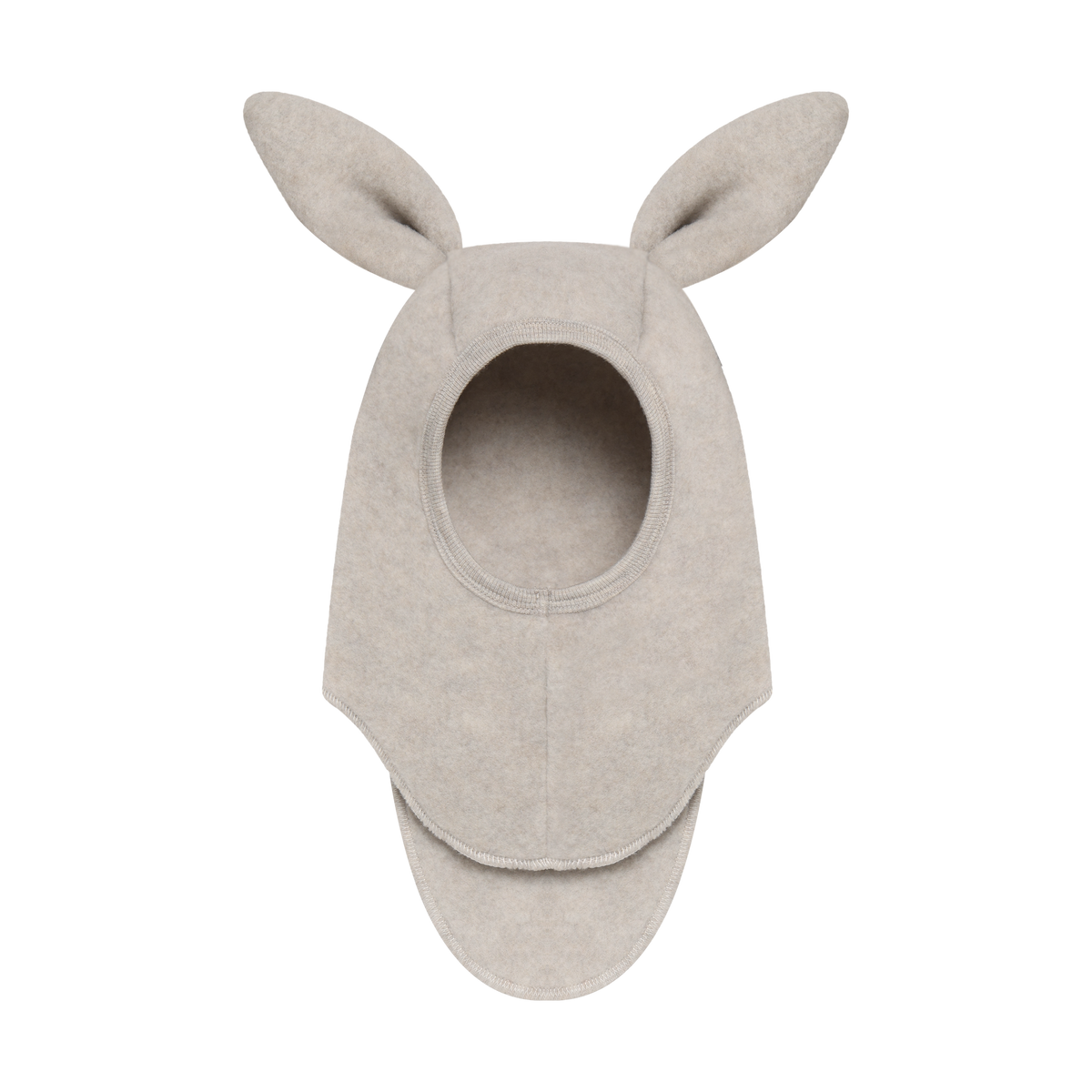 Kominiarka Balaclava Ears Wool Fleece CAMEL MELANGE
