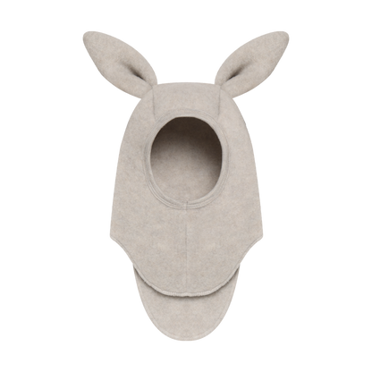 Kominiarka Balaclava Ears Wool Fleece CAMEL MELANGE