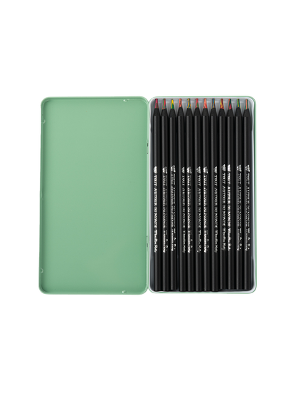 Zestaw 12 kredek w blaszanym pudełku Moulin Roty BÉBÉ Concept 