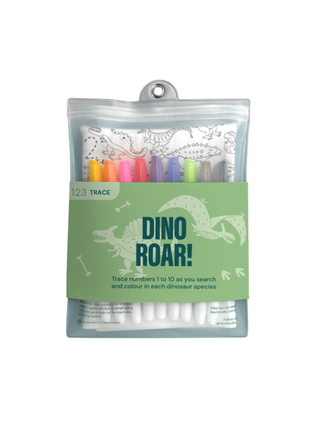 Duża mata silikonowa do wielokrotnego kolorowania HeyDoodle BÉBÉ Concept 