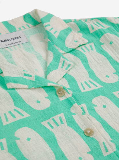 Koszulka Lucky Fish all over woven shirt Bobo Choses BÉBÉ Concept 