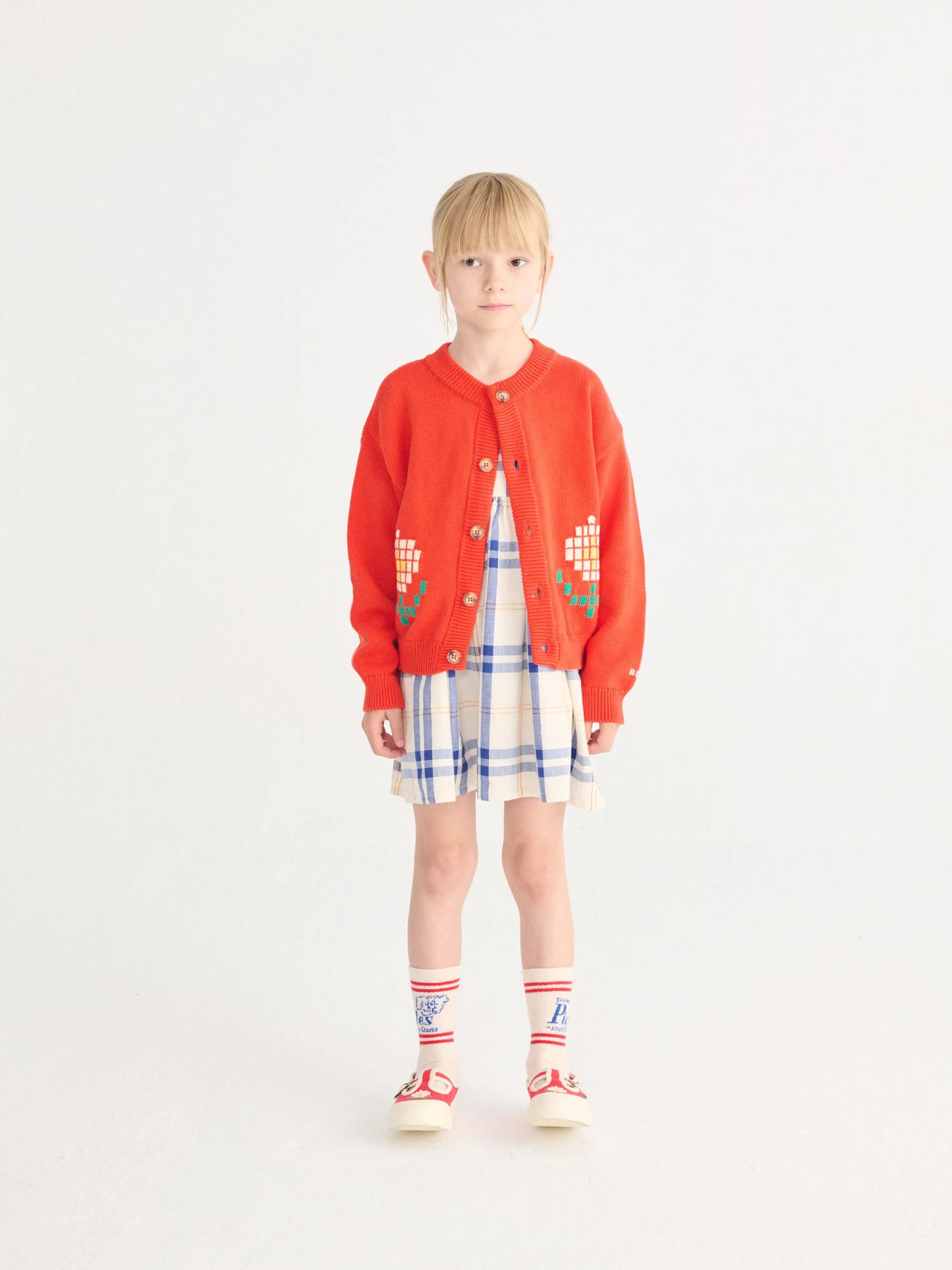 Sweter Pixel Daisy cardigan Bobo Choses BEBE Concept 