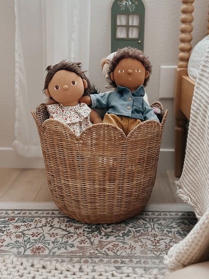 Rattanowy kosz na zabawki Tulip Basket Olli Ella BÉBÉ Concept 