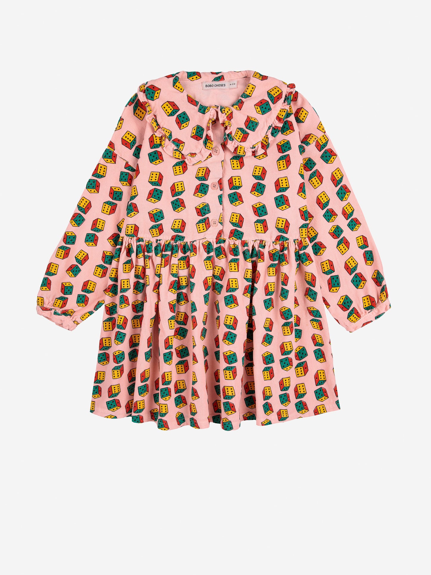 Dices all over micro corduroy dress Kids Bobo Choses BÉBÉ Concept 