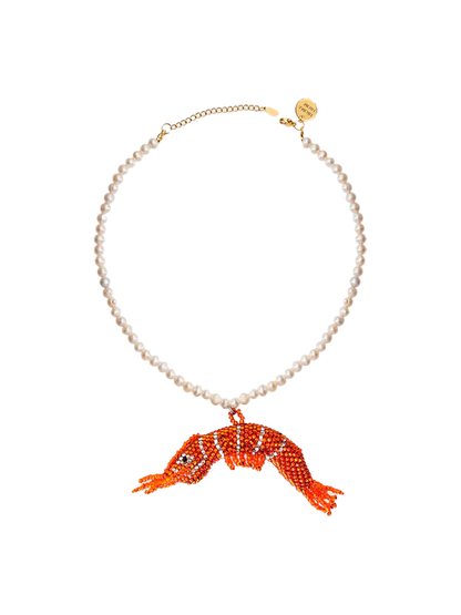 Naszyjnik Prawn &amp; pearls necklace Amori Mori BÉBÉ Concept 