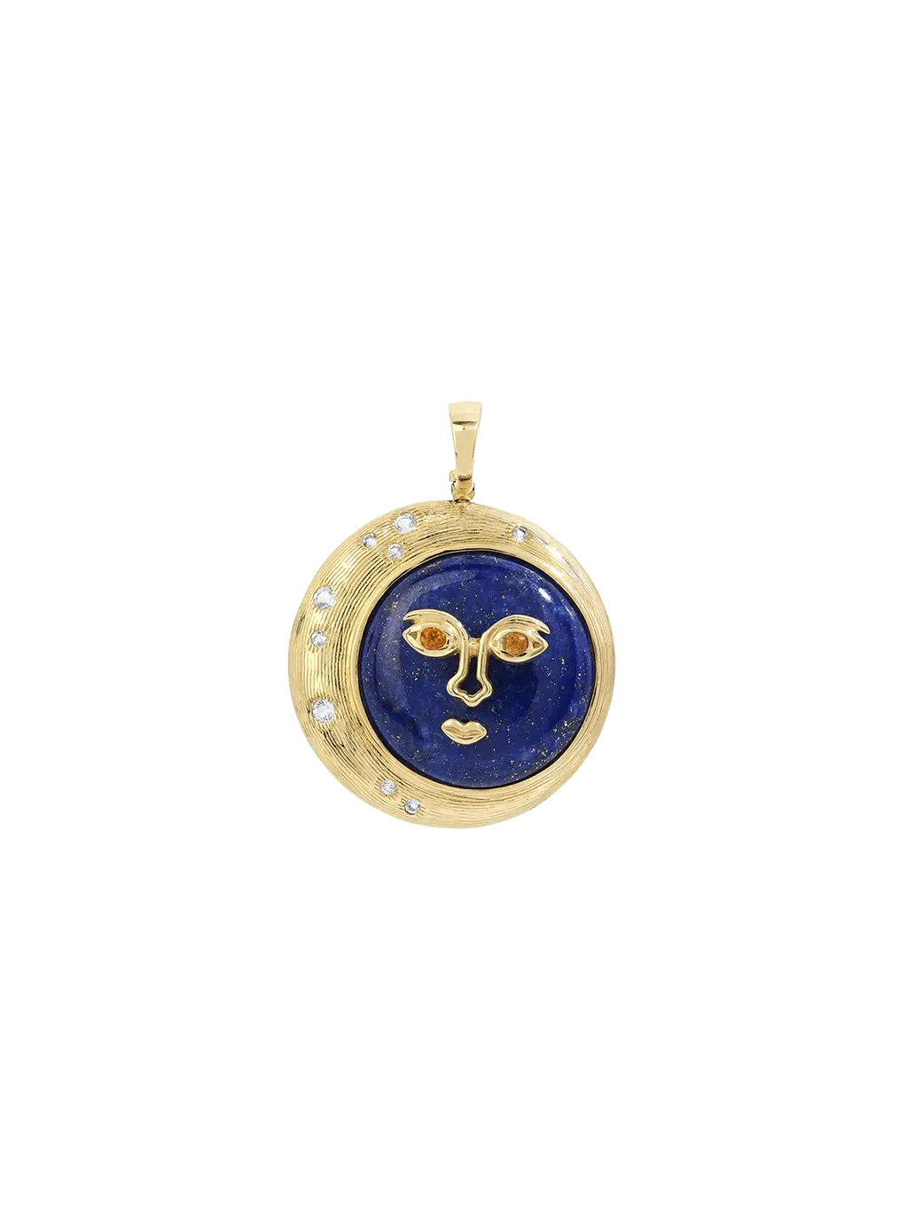 Zawieszka wysadzana kamieniami szlachetnymi Moon Eclipse Anna + Nina BEBE Concept 