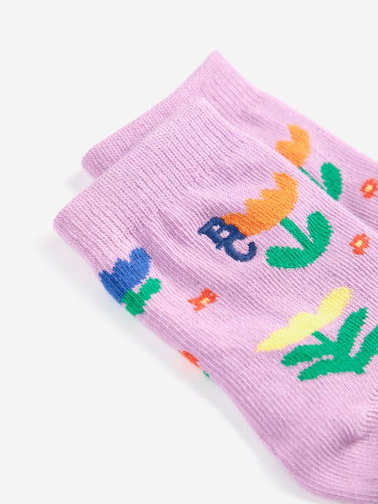 Skarpetki niemowlęce Garden Party all over short socks Bobo Choses BÉBÉ Concept 