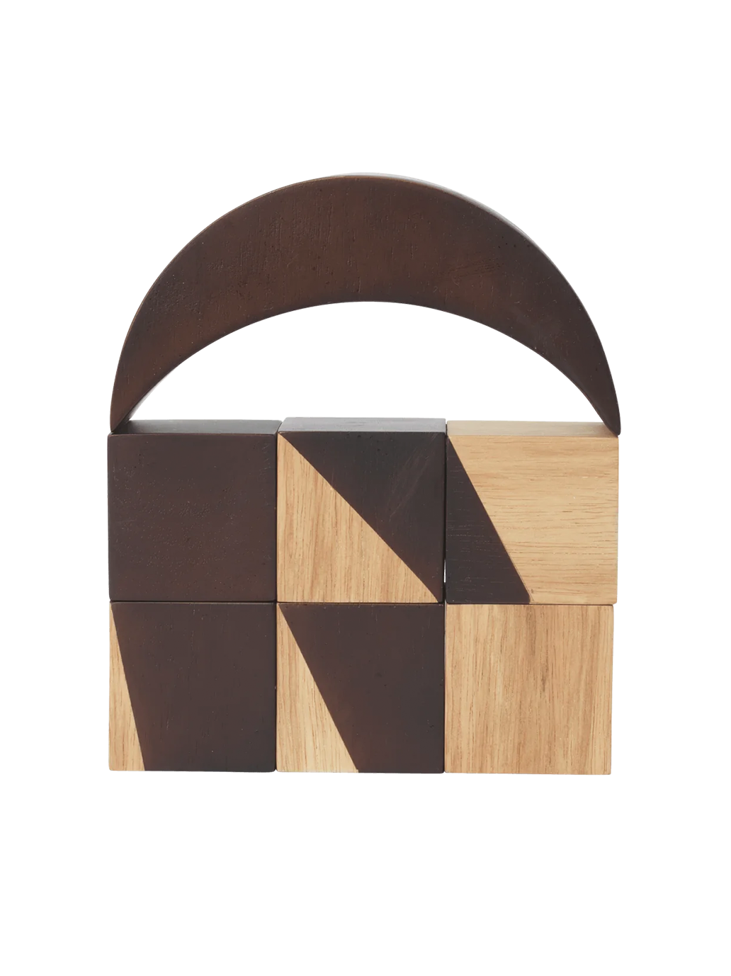 Drewniana układanka Phase Wooden Blocks Ferm Living BÉBÉ Concept 