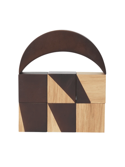 Drewniana układanka Phase Wooden Blocks Ferm Living BÉBÉ Concept 