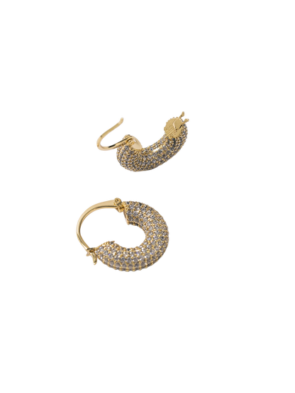 Small Diamond Hoops PEARL OCTOPUSS.Y BÉBÉ Concept 