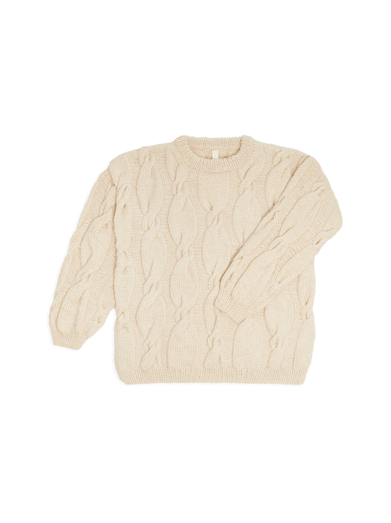 Sweter damski z wełny merino Swirl Mille Family BÉBÉ Concept