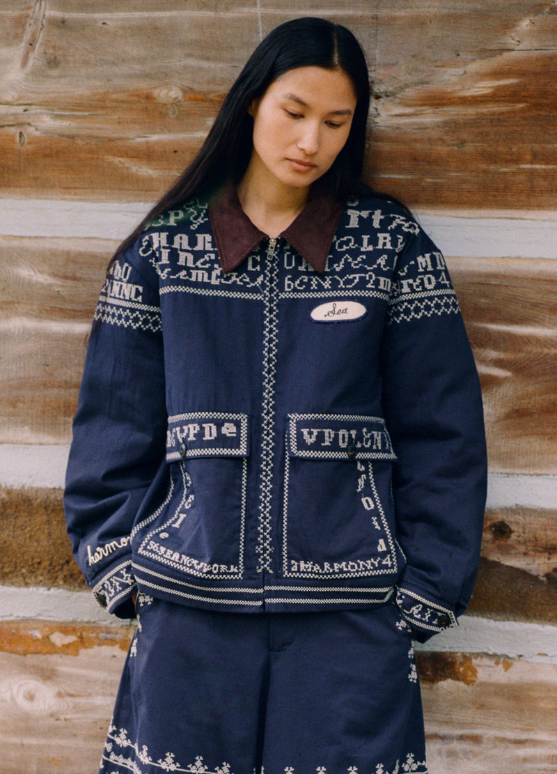 Kit embroidery jacket