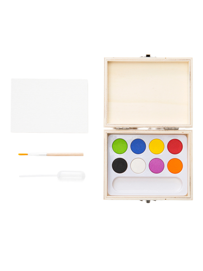 Zestaw kieszonkowy do malowania pejzaży Huckleberry Kikkerland BÉBÉ Concept 