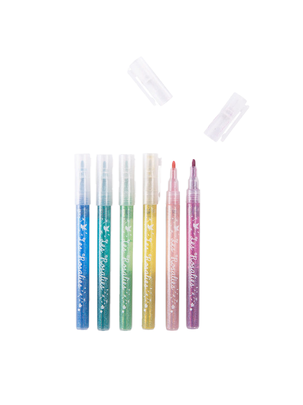 Zestaw flamastrów z brokatem Les Rosalies Moulin Roty BÉBÉ Concept 