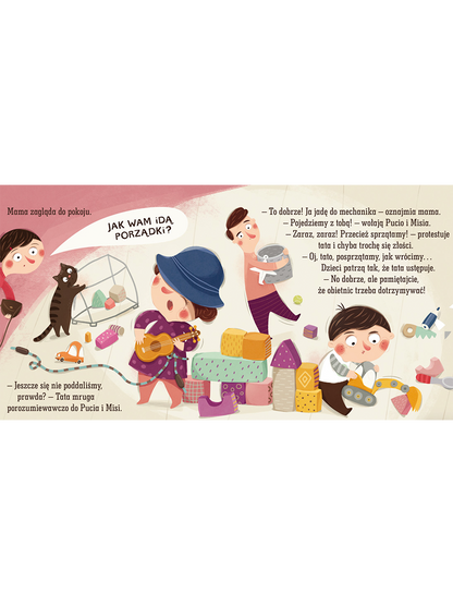 Pucio robi porządek Wydawnictwo Nasza Ksiegarnia BÉBÉ Concept