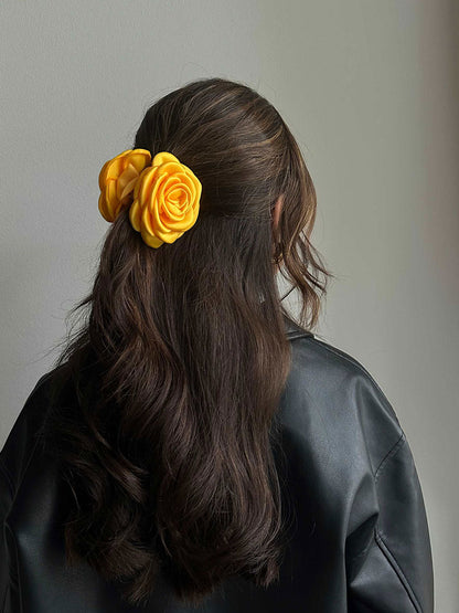 Klamra do włosów Small Satin Rose Claw Pico BÉBÉ Concept 