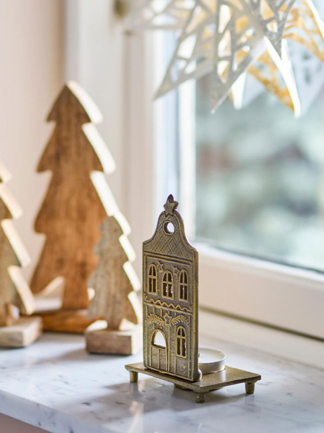 Mosiężny witraż na świeczkę Bloomingville BÉBÉ Concept 